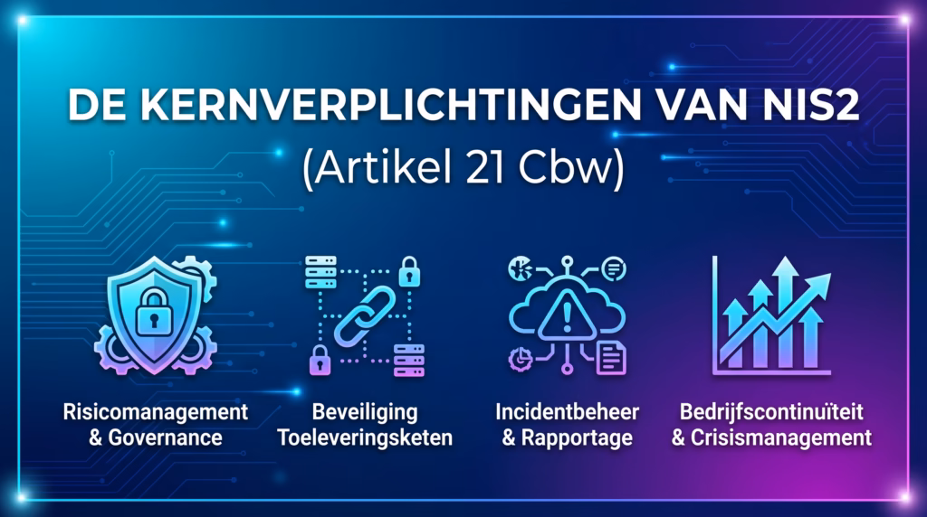Kernverplichtingen NIS2 artikel 21 Cbw