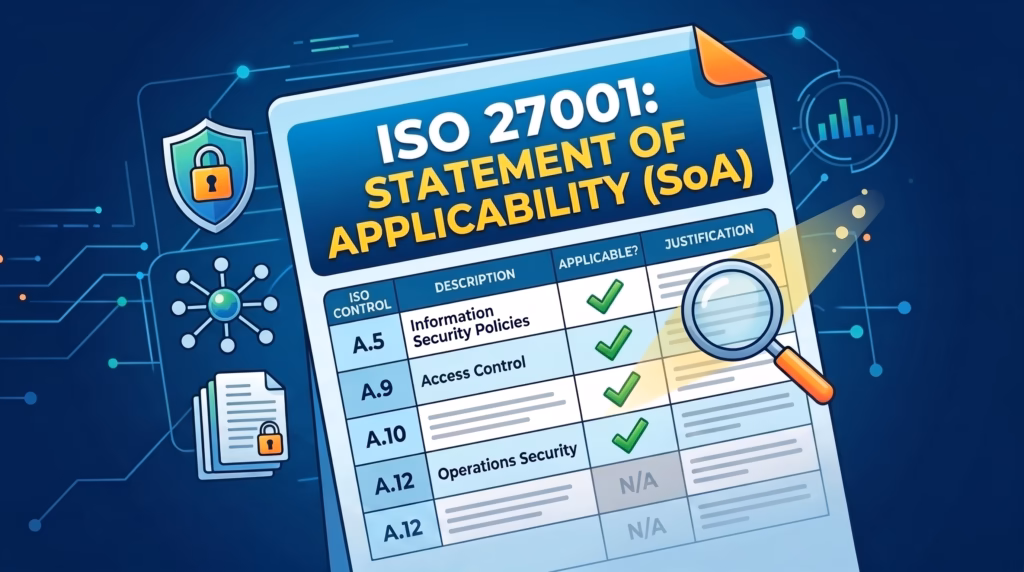 Verklaring van Toepasselijkheid ISO 27001 met overzicht van 93 Annex A beheersmaatregelen